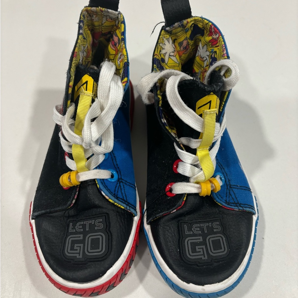Kids Sonic the hedgehog High-Top Sneakers — Black, Blue & Yellow